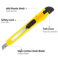 thumbnail image 6 of 10x Razor Blade Utility Knife Box Cutter Sharp Snap Precise Exacto Plastic Case, 6 of 12