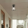 thumbnail image 5 of Globe Electric Charlie 1-Light Oil Rubbed Bronze Outdoor Indoor Semi-Flush Mount, 5 of 5