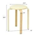 thumbnail image 5 of Costway Set of 4 Bentwood Round Stool Stackable Dining Chair W/Padded Seat Beige\Black, 5 of 11