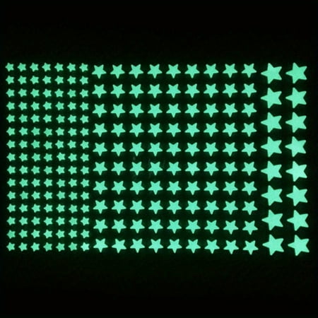 

1 Sheet Glow In The Dark Stars Stickers For Ceiling Luminous 3D Star Point Wall Stickers Bedroom Home Decor Glow In The Dark Moonlight Decal Fluorescent DIY Wall Stickers