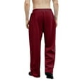 thumbnail image 4 of JUSLIO Sweatpants for Men Solid Drawstring Wide-leg Pants Straight Leg Sweatpants with Pockets Outdoor Workout Business Casual Pants Wine XL, 4 of 4