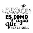 thumbnail image 2 of Spanish Wall Decals for Family Living Room - El amor es como el agua que no se seca Love's like water Quote Lettering in Spanish Home Wall Sticker - Size: 20 In x 18 In, 2 of 5