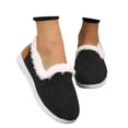 thumbnail image 3 of Women Snow Flat Boots Suede Faux Fur Lined Insulated Booties Winter Warm Lightweight Slip On Ankle Boot for Cold Weather, 3 of 8