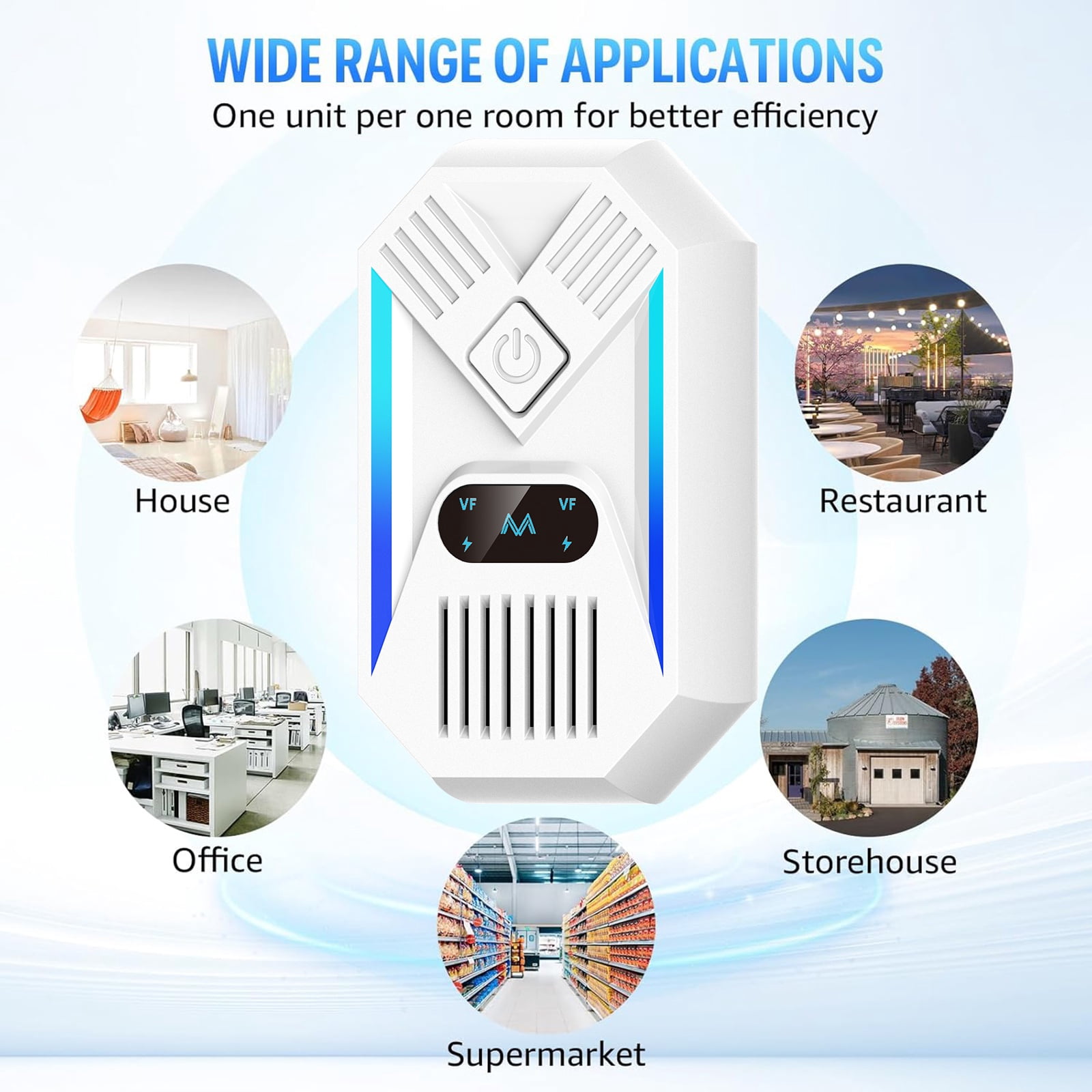 Ultrasonic Pest Repeller Plug in, 6 Packs Electronic Pest Control Indoor for Mice, Bugs, Rodents, Mosquitoes, Ants, Roaches, Mouse Deterrent for Home, Kitchen, Garage, Basement, Office