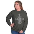 thumbnail image 3 of Scarab Ankh Ancient Egyptian Symbols Sweatshirt for Men or Women Brisco Brands L, 3 of 6