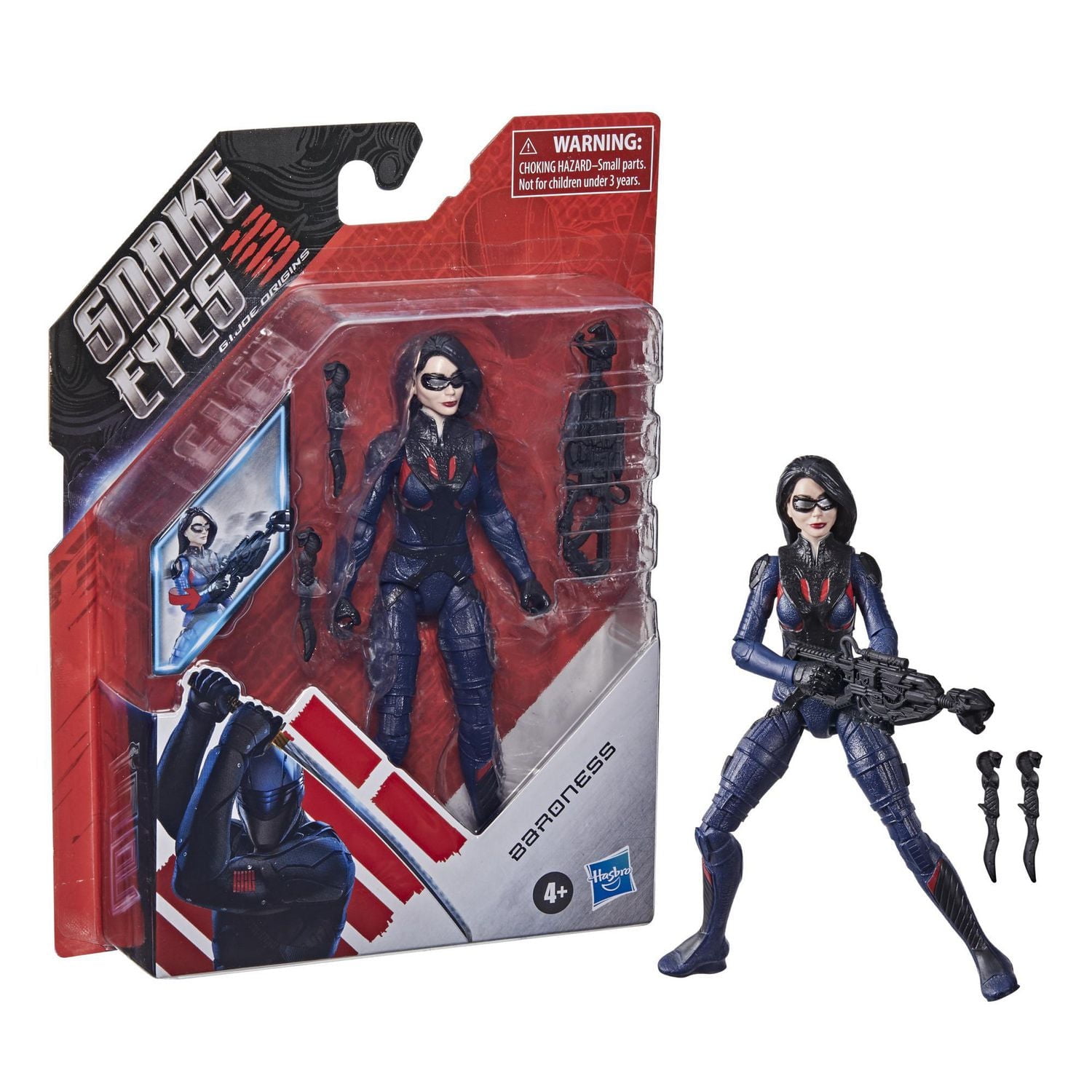 Snake Eyes: G.I. Joe Origins Baroness Action Figure, Collectible Toy with Fun Action Feature and Accessories, Toys for Kids Ages 4 and Up