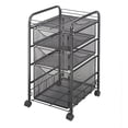 thumbnail image 3 of Kingfisher Lane 3 Drawer Mesh File Cart, 3 of 7