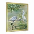 thumbnail image 2 of Designart 'Portrait Of Heron Birds I' Traditional Framed Art Print, 2 of 4