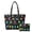 Christmas Light Print, variant on Purses and Handbags Set for Travel Daily, Portable Large Capacity Shopper Handbag 2 Piece Women's Quilted Bag Sunflower