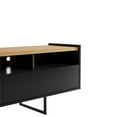 thumbnail image 6 of Pemberly Row Sleek Modern TV Stand with 4 Shelves in Black Cinnamon, 6 of 9