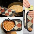 thumbnail image 5 of Yayeee Oven Mitts and Pot Holder Set of 4 Heat Resistant Kitchen Gloves Baking Hot Pad, Checkered Pattern, 5 of 5