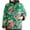 Green-B, variant on Penkiiy Chinese Style Big Floral Red Cotton Coat for Women Women's Winter Fashion Ethnic Style Flower Printed Flower Cotton Jacket Long Sleeve Button Cotton Coat