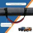 thumbnail image 3 of 2-Pack Premium Polyester Paracord Grab Handles with Metal Buckle - Non-Slip, 350lb Weight Capacity, Emergency Safety Rope Function - Compatible with Ford Bronco & Jeep Wrangler - Black, Easy, 3 of 6