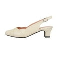 thumbnail image 3 of PEERAGE Eve Women's Extra Wide Width Dress Slingback BEIGE 5.5, 3 of 6