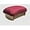 Burgundy, variant on Inc. Rocking Padded Foot Stool: Burgundy, 7" Tall, Maple Stain (Made in The USA)