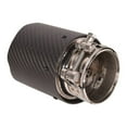 thumbnail image 7 of EGOESWELL Tail Exhaust Pipe Muffler Tip 63mm Inlet 89mm Outlet 160mm Length Stainless Steel Carbon Fiber 1PC, 7 of 7