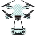 thumbnail image 1 of MightySkins DJSPCMB-Aqua Chevron Skin Decal for DJI Spark Mini Drone Combo Sticker - Aqua Chevron, 1 of 4