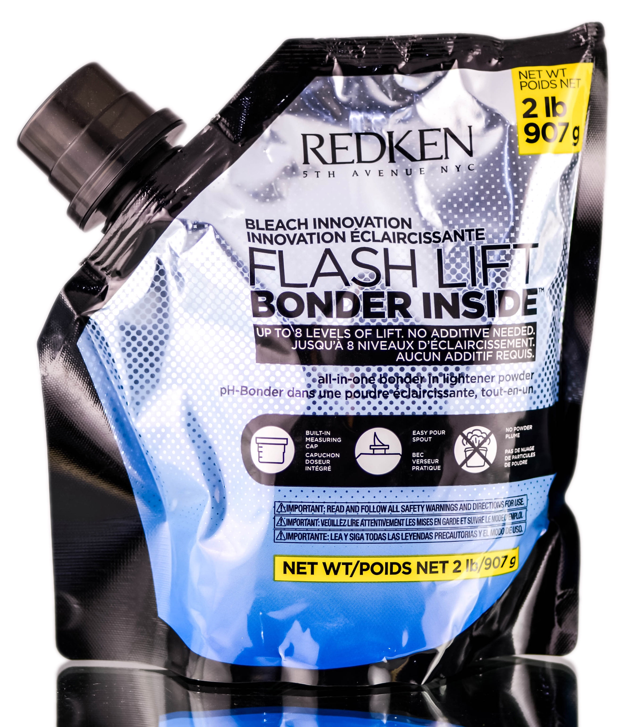 Redken Flash Lift Bonder Inside Lightener Powder with Sleek Comb, 32 oz