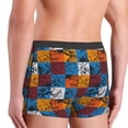 thumbnail image 4 of KLL colorful plaid Dinosaur Men's Cotton Boxer Briefs Underwear-X-Large, 4 of 7
