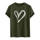 thumbnail image 3 of Tops para hombre, blusas y camisas de cuello redondo y manga corta para hombre. Camiseta/camisa informal de cuello redondo y manga corta con estampado de corazones para hombre. Tops de poliéster para, 3 of 3