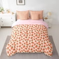 thumbnail image 2 of Homewish Cute Strawberry 7-Piece Twin Bedding Sets,Sweet Fruit Bedding Comforter Set,Orange Green Red Sheet Sets For Girls Kids,Super Cozy Room Decor Reversible, 2 of 8