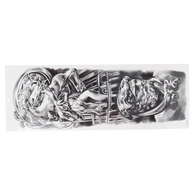 Pegatinas de tatuaje de arte corporal, pegatinas de tatuaje falsos impermeables, tatuajes temporales grandes, pegatinas de tatuaje de brazo, máxima comodidad