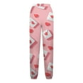thumbnail image 4 of JGTDBPO Baggy Sweatpants for Women Drawstring Valentine'S Day Printed High Waist Casual Loose Joggers Y2K Warm Trousers with Pockets Sporty Athletic Bound Ankle Lounge Pants, 4 of 5