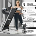 thumbnail image 6 of SEGMART Electric Foldable Treadmill with Transportation Wheels, 16'' Wide Tread Belt Treadmills with 2.5hp Motor, Digital Folding Exercise Machine w/ 9 MPH Max Speed for Home & Gym Fitness, S1432, 6 of 9