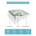 thumbnail image 5 of Quilts Twin-XL Size Bedding Set, Sage Green Monstera Deliciosa Lightweight Quilted Comforter, Summer Botanical Tropical Soft Reversible Bedspread Coverlet with Pillow Covers for All Season, 68" x 98", 5 of 7