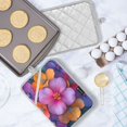 thumbnail image 5 of Yayeee Pot Holders Kitchen Heat Resistant with Pocket 7"x9.8" Cotton Oven Cooking Hot Pads, Large Purple Flowers, 5 of 7