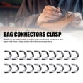 thumbnail image 3 of Conector De Metal Hebillas Bag Arch U Anillo De Forma Conector De Hebilla Con Tornillos Artesanías De Cuero Set 20, 3 of 7