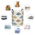 thumbnail image 2 of DouZhe Waterproof Collapsible Large Laundry Baskets, Cute Cartoon Dinosaur Prints Circular Hamper with Handles, 2 of 7