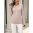thumbnail image 6 of Zeagoo Womens Wool Blend Sweater Crewneck Long Sleeve Tops Fashion Clothing, 6 of 6