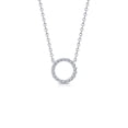 thumbnail image 4 of Lafonn Classic Sterling Silver Platinum Plated Necklaces (0.63 Cttw), 4 of 5