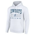 thumbnail image 2 of Unisex Starter White Dallas Cowboys Throwback Logo Pullover Hoodie, 2 of 3