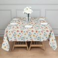 thumbnail image 3 of Pioneer Flower Floral Print Pattern Square Tablecloth, Waterproof Wipeable Spillproof Washable Table Cover for Home Kitchen Party and Daily Decor 42"x42", 3 of 6
