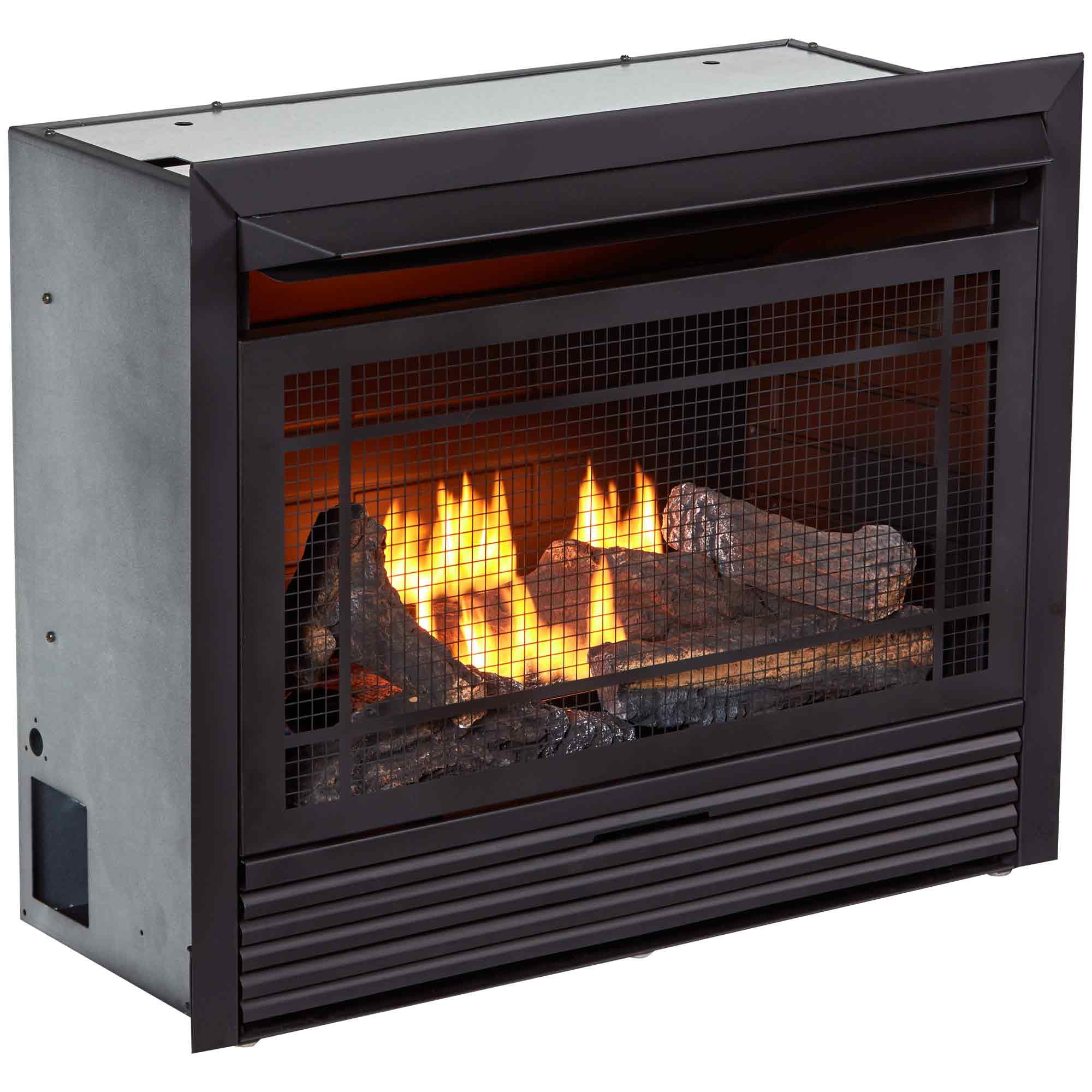 Duluth Forge Dual Fuel Ventless GasFireplace Insert - 26,000 BTU, T-Stat  Control FDF300T - Walmart.com