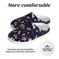 thumbnail image 6 of Lsque Retro Rabbit Flower Pattern Womens Comfort Cotton on Scuff With Memory Foam and Anti-skid Sole Slipper-35/36, 6 of 7