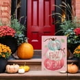 thumbnail image 6 of Happy Fall Y''all Pink Pumpkin Garden Flag Double Sided, Autumn Seasonal Farmhouse Decorative Yard Outdoor Home Small Decor, Thanksgiving Pink Outside House Decoration 12.5 x 18, 6 of 6