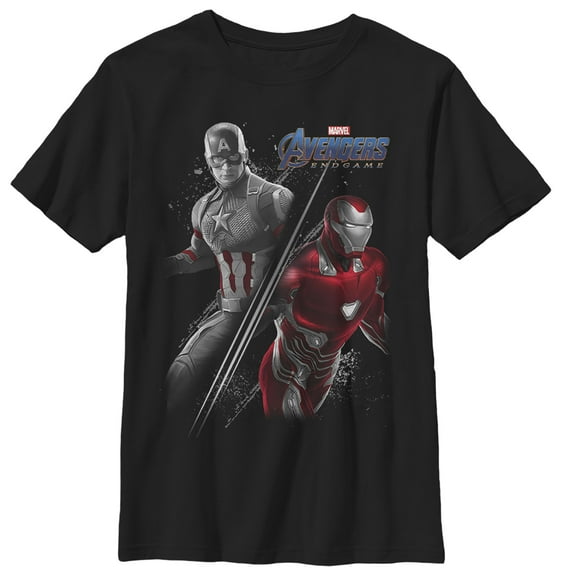 Boy's Marvel Avengers: Endgame Original Duo  Graphic Tee Black X Large