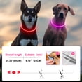 thumbnail image 4 of Miaocao 2 Packs Light Up Dog Collar, LED Dog Collar, USB Rechargeable Dog Lights for Night Walking, Adjustable Glow in The Dark Collars for Small Medium Large Dogs, Waterproof Safety Pets Lights, 4 of 8