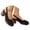 Black, variant on Women Sandals Cutout Closed Toe Block Heel Sandals, Adjustable Buckle Slingback Mules, Vintage Platform Mid Heel Casual Dress Shoes