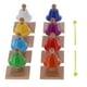 thumbnail image 4 of Juego de campanas de mano Bling Bling 8 tonos con soporte de madera, 4 of 12