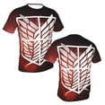 thumbnail image 5 of Attack On Titan Men's Short-Sleeve T-Shirt Summer Casual Tee Top Breathable Crewneck T-Shirt Xx-Large, 5 of 7