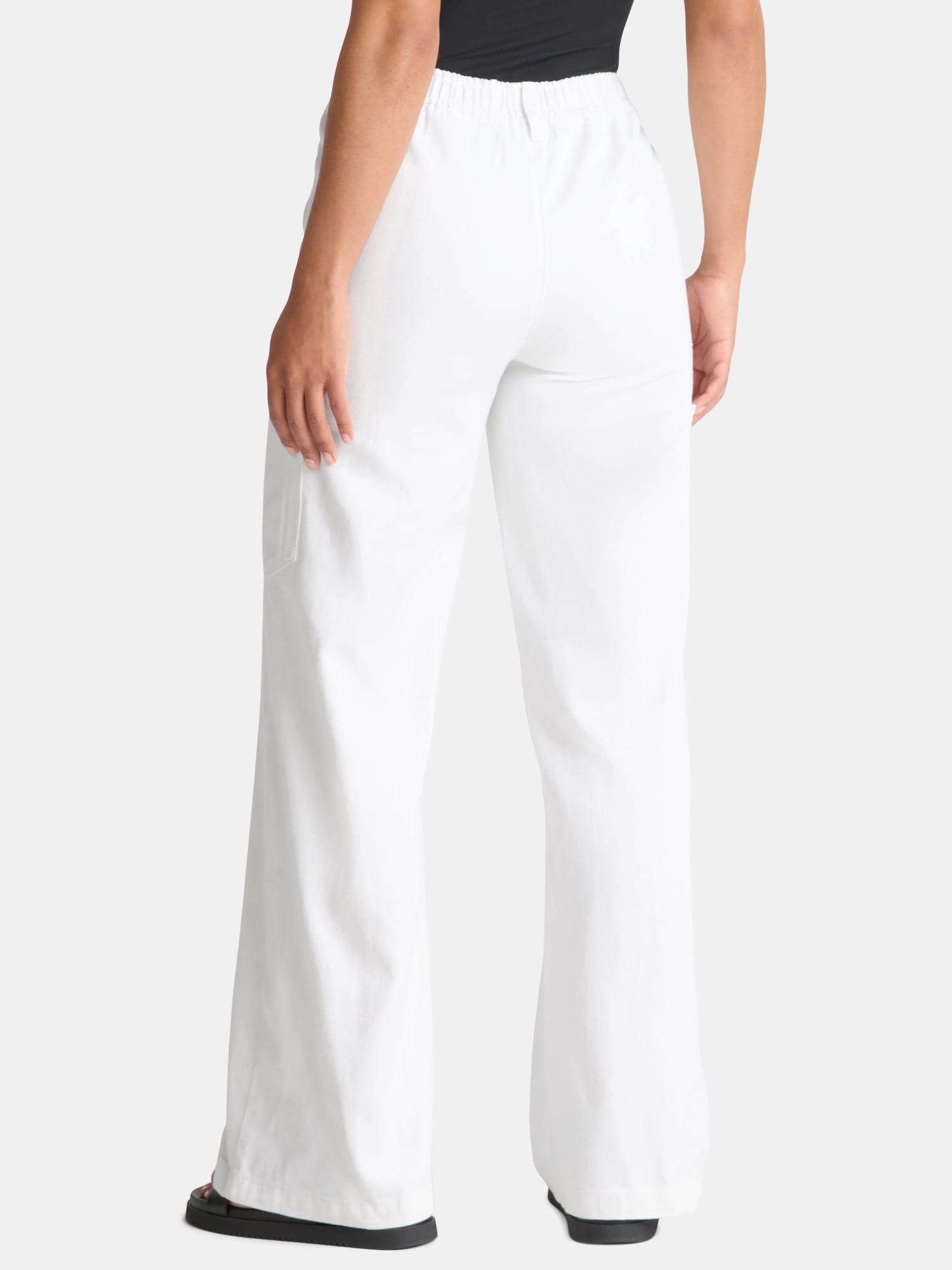 Madden NYC Women's Drawstring Utility Jeans, 32'' Inseam, Sizes XXS-2XL