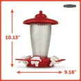 thumbnail image 3 of Pennington Red Glass Hummingbird Bird Feeder, 32 oz. Capacity, 2 Pack, 3 of 14