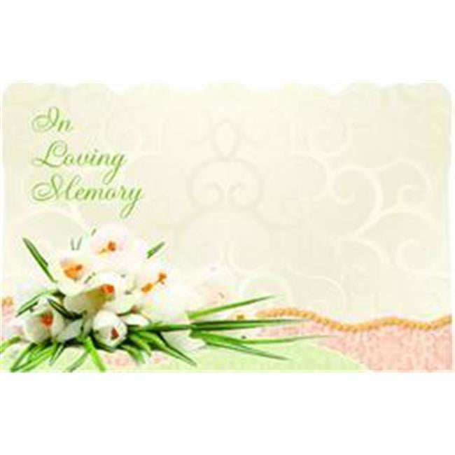 30 SYMPATHY IN LOVING MEMORY Florist Blank Enclosure Cards w/ Envelopes SET 