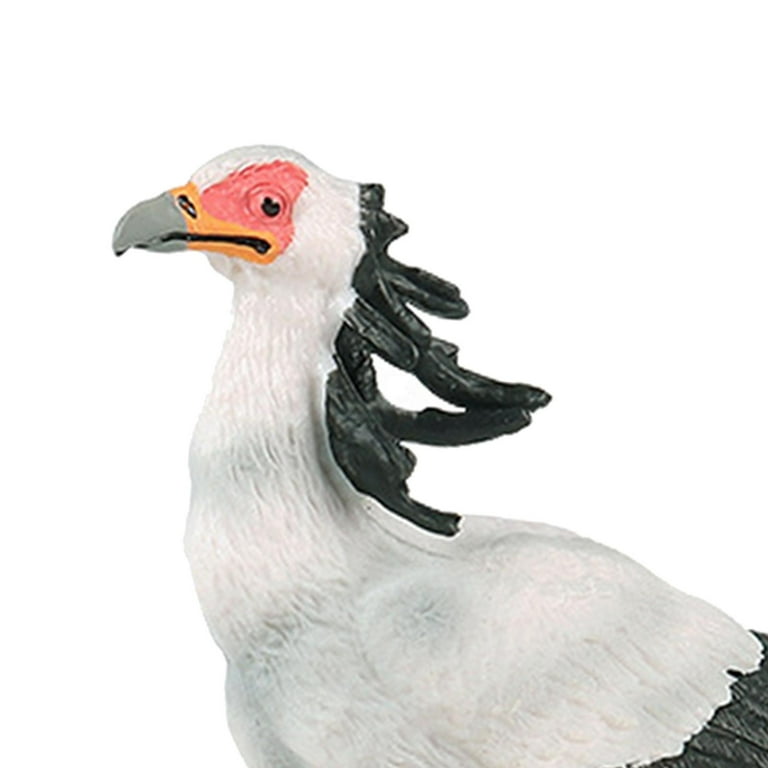 Simulation Secretary Bird Model Figure Miniature for Yard and Patio Lawn indoor and outdoor Desktop Decoration Birthday Gift Party Favors