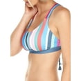 thumbnail image 5 of Women's Preppy Stripe Reversible Bralette Swimsuit Top, 5 of 12
