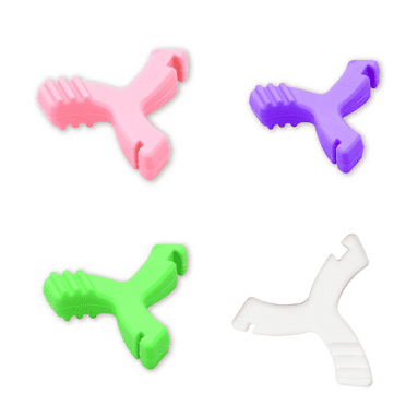 BESTSKY 4 Pcs Chewies for Invisalign Aligner,Multi-functional Y-Shaped Silicone Chewies for Aligner Trays,Seater Orthodontic Munchies for Invisalign